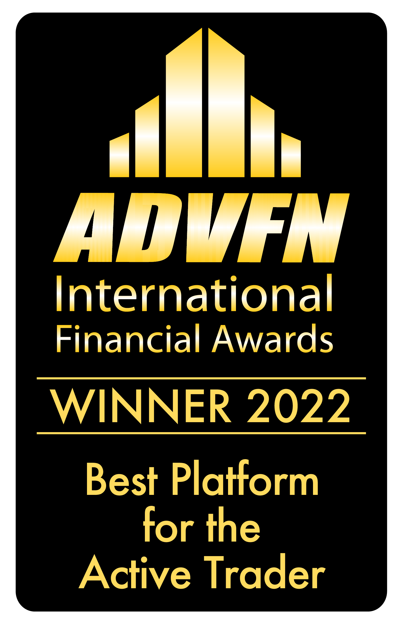 Best Platform for the Active Trader by ADVFN International Financial Awards